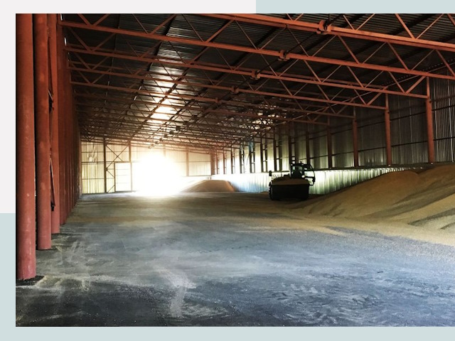 Строительство зернохранилищ в Малоярославце