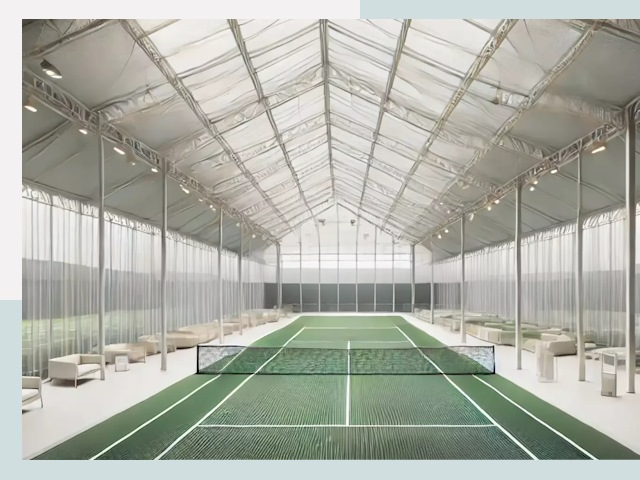 Строительство теннисных кортов в Малоярославце