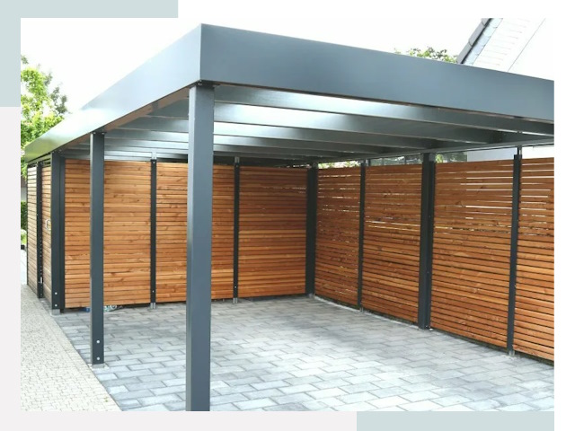 Навесы для парковки в Малоярославце