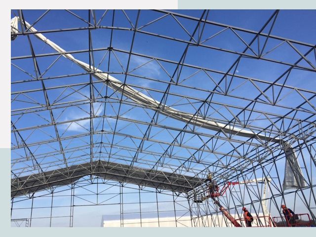 Шатровые ангары от 621 руб. в Малоярославце и Калужской области