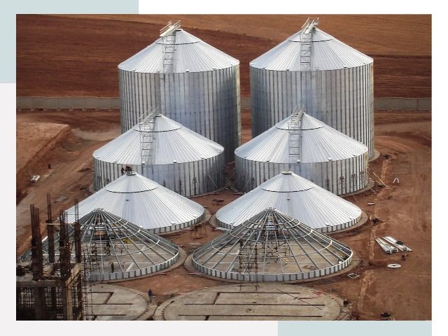 Строительство зерновых силосов в Малоярославце