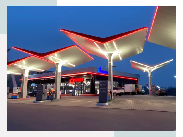 Навесы для АЗС в Малоярославце