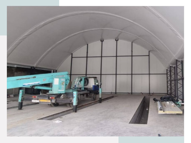 Внутреннее оснащение ангаров в Малоярославце